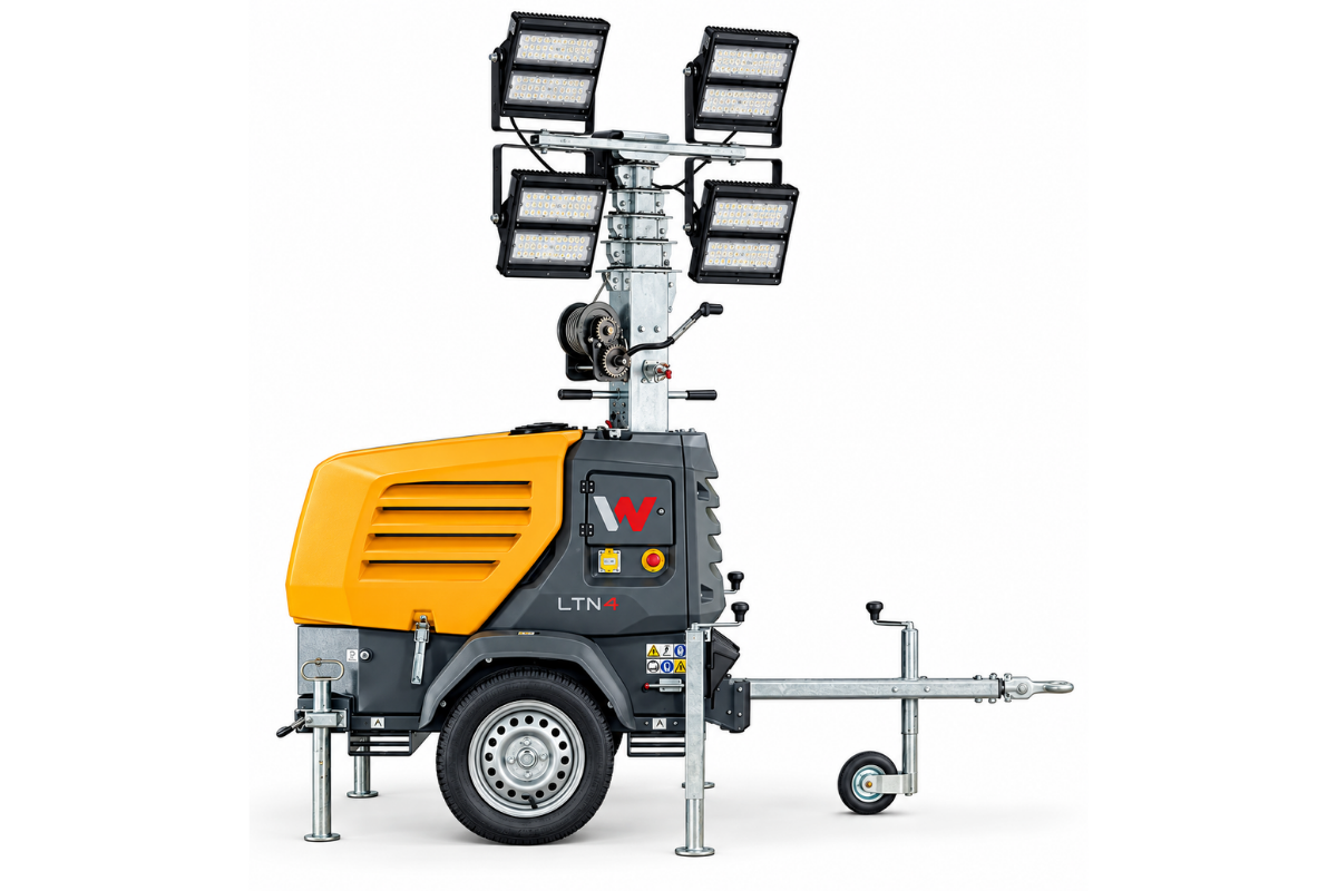 Portable & Solar Light Towers for Construction Sites in Saudi Arabia